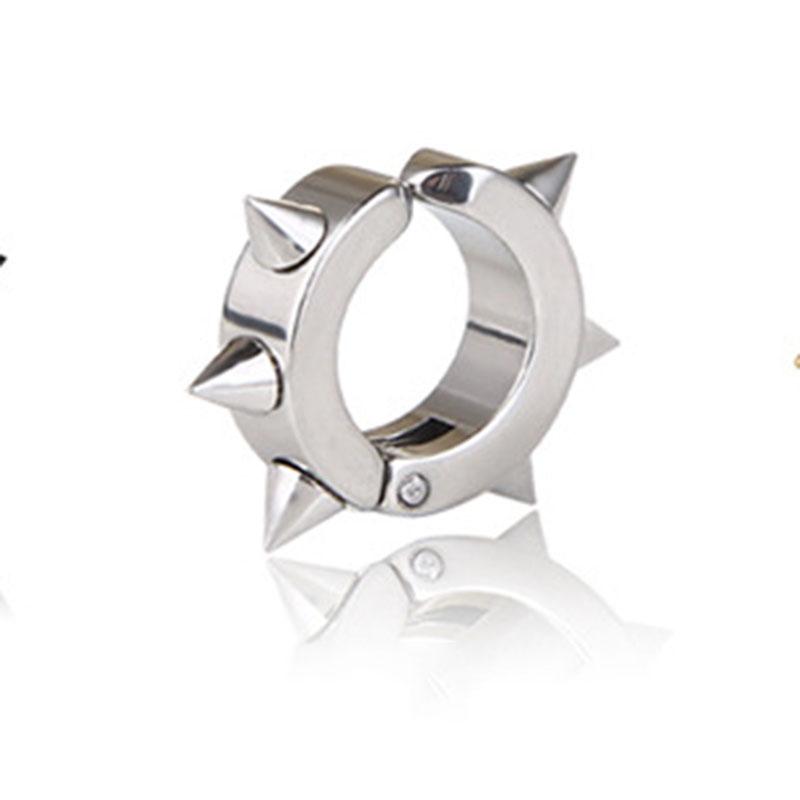 New Fashion Personalized Titanium Steel Earrings Cool Willow None Pierced Earrings Men's Creative Design Ear Clip Jewerly