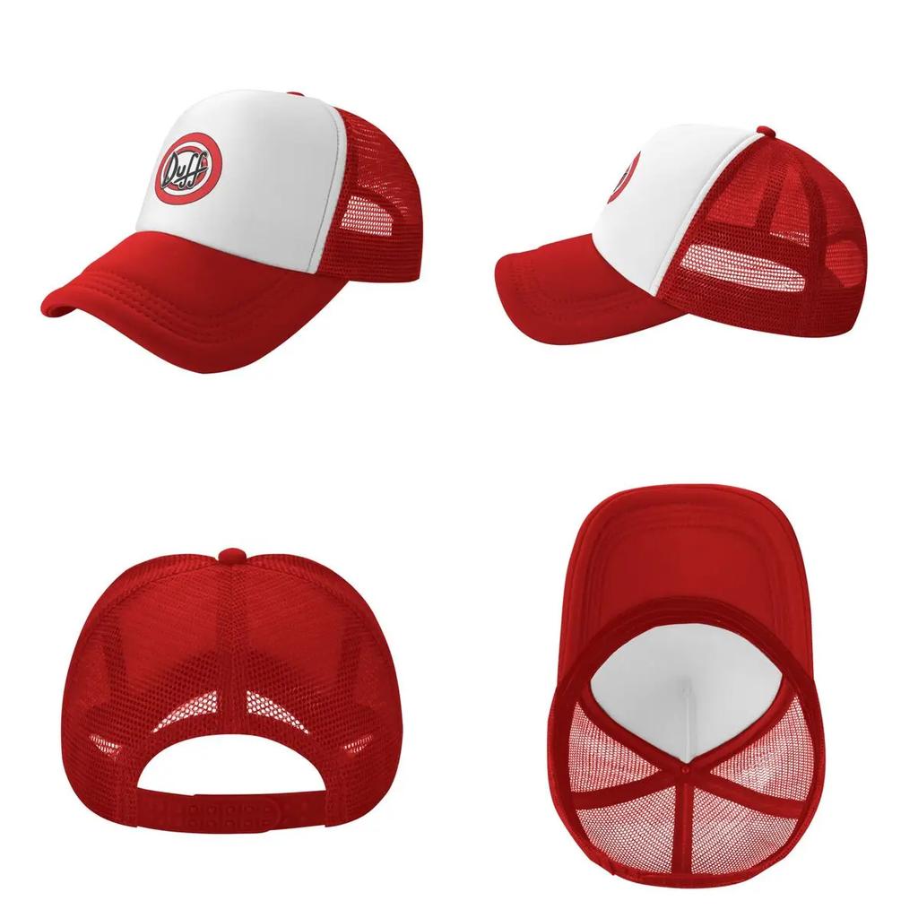 Duff Beer Cap Fashion Casual Mesh Baseball Caps Adjustable Hat Hip Hop Summer Unisex Baseball Hats Polychromatic