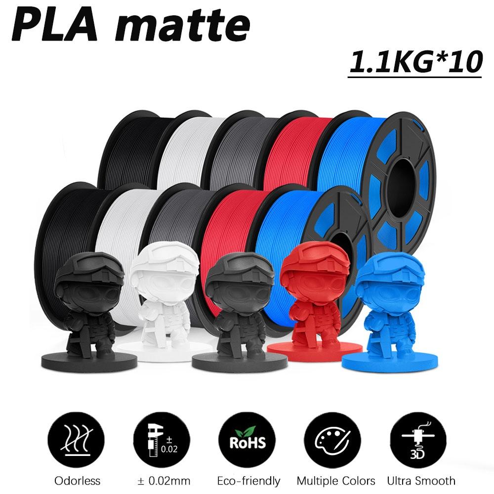 JAYO 10 Rolls 3D PETG/PLA/PLA PLUS/PLA Meta/ PLA Matte Printer Filament 1.75mm 100% No Bubble non-toxic 3D Printing Materials