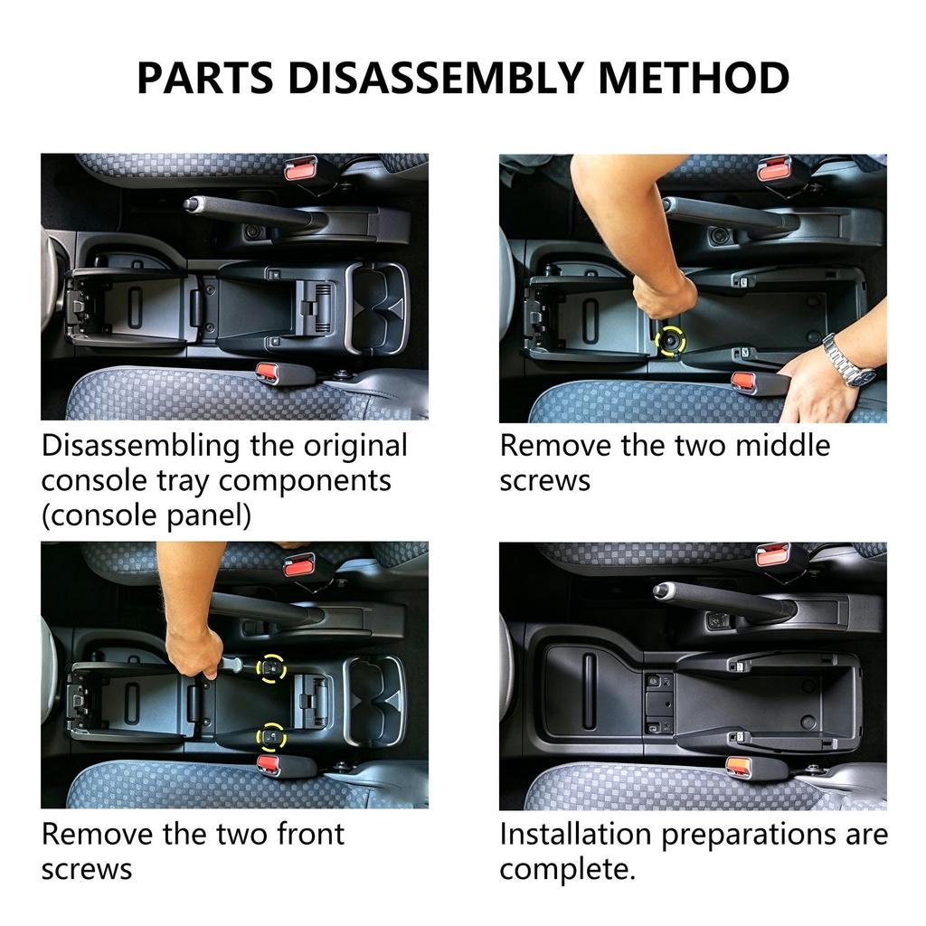 Nissan NV200 Right-Hand Drive Armrest Box: Central Console Storage with No Drill Installation