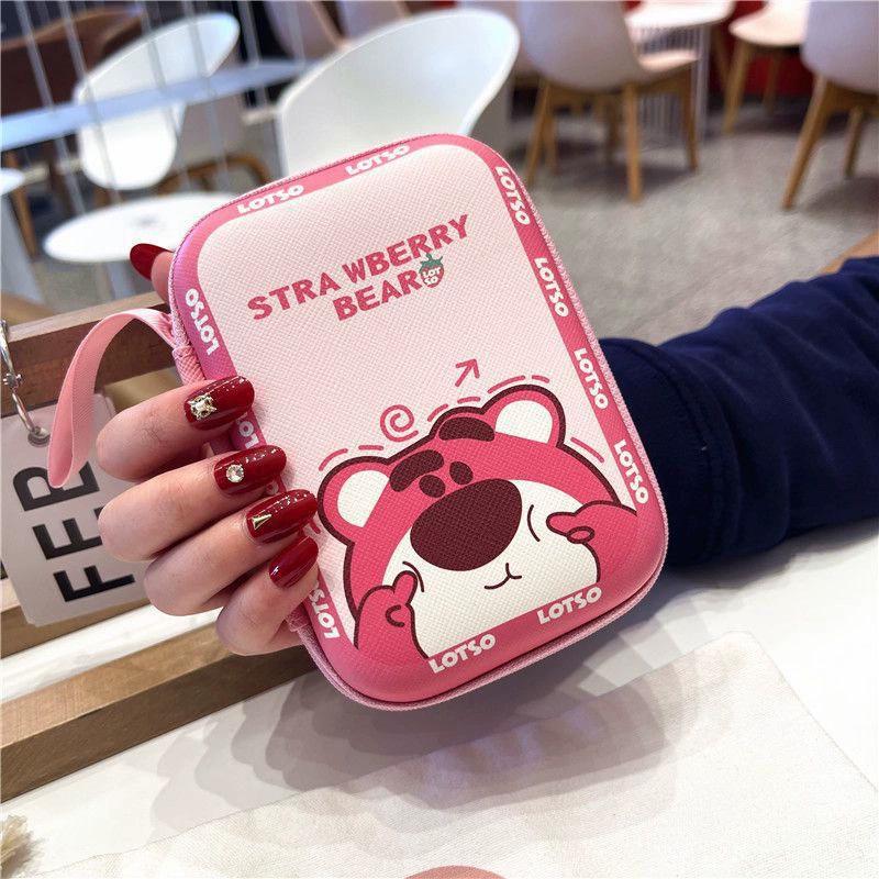 Cartoon Cute Portable Storage Bag for Cables and Chargers, Customizable with Logo