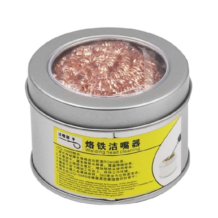 

Cleaning Balls Desoldering Soldering Iron Meshing Filter Cleaning Nozzle Tip Copper Wire Cleaner Balls Metal Dross Box 1
