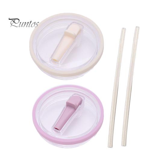 

2 комплекта крышек для стаканов объемом 40 унций с трубочкой для Stanley Quencher, многоразовая сменная крышка с трубочкой, брызгозащитная крышка для стакана HydroJug Traveler C