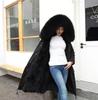 Winter new pie overcome women's medium and long imitation raccoon hair removable liner coat fur jacket large size thickened