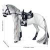White Horse Figurine Ornament with Combable Mane