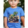Children's T-Shirt Dinosaur Pattern Boys Clothes Casual O-Neck