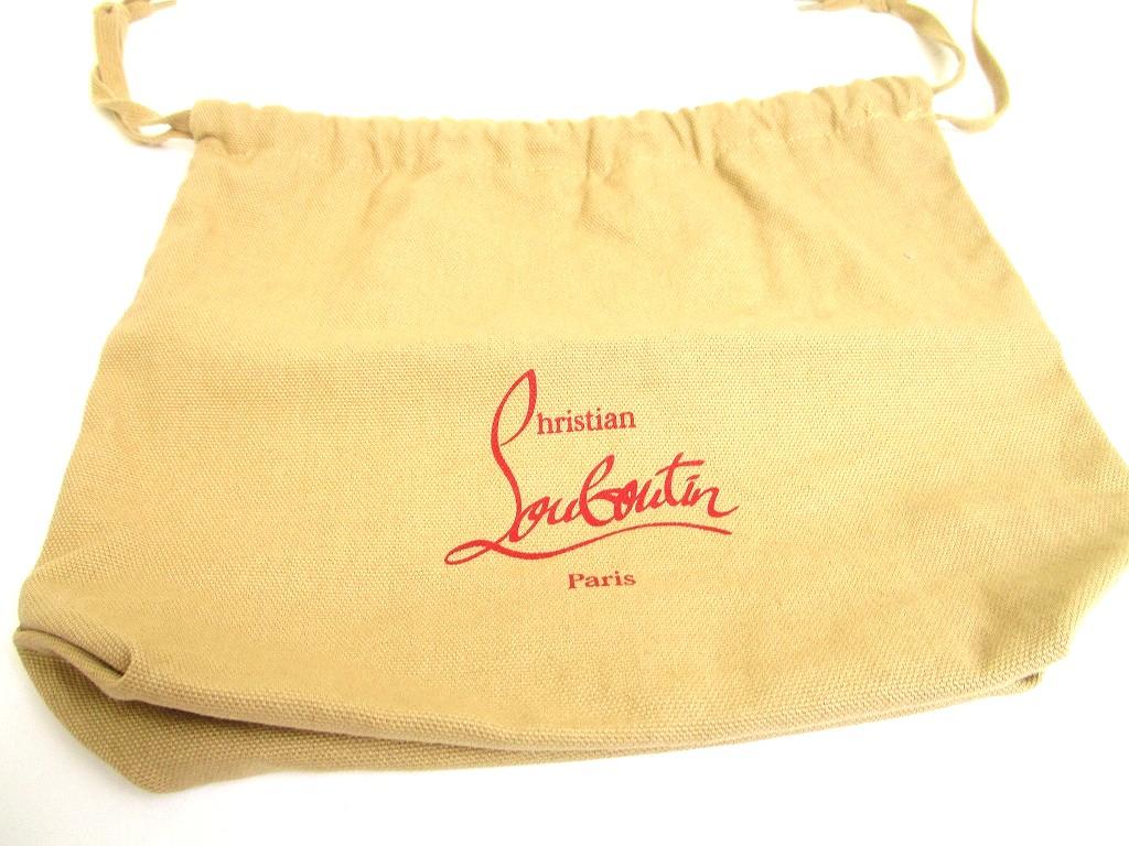 Authentischer Christian Louboutin Roter Nylon Gürtel Hüfttasche Pouch #a946 Aufgearbeitet