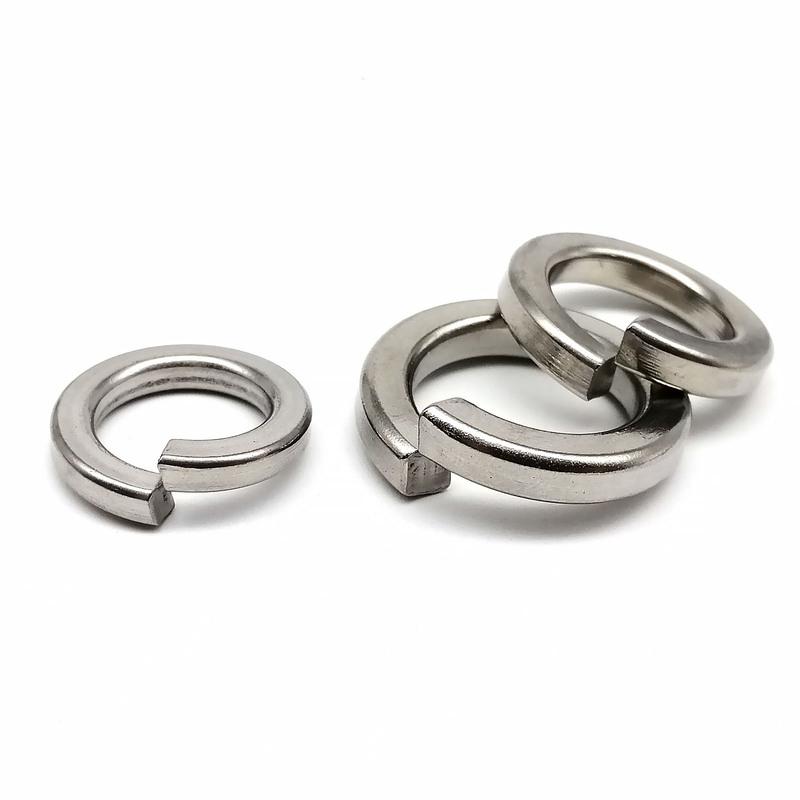 304 Stainless Steel Spring Split Lock Washer Elastic Gasket M1.6 M2 M2.5 M3 M3.5 M4 M5 M6 M8 M10 M12 M14 M16 M20 M24