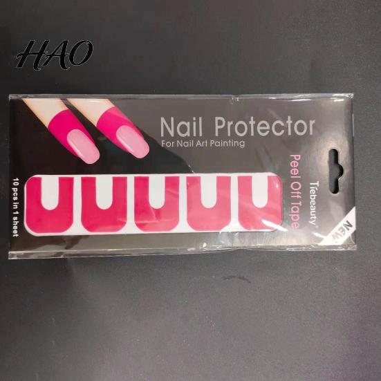 U-shape Nail Peel Off Tape Spill Proof Manicure Disposable Accessories Polish Protector for Women U-Shape