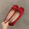 2024 Hot Sale Ladies Shoes Slip on Women's Flats Outdoor Casual Flats Women Bow Tie Mixed Colors Slip on Solft Sole Shoes Women