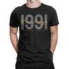 35 Years Old Vintage 1991 TShirt Unisex Unisex 35th Birthday Funny Pure Cotton Tee Shirt Short Sleeve T Shirts Plus Size Clothes