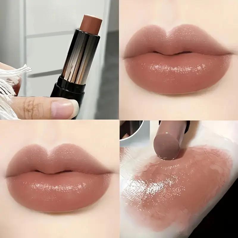1 szt., błyszcząca satynowa szminka, trwała i gładka, błyszczyk do ust o wysokim połysku, nawilżający, idealny do codziennego noszenia i jako prezent na Dzień Matki