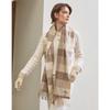 Cashmere Check Scarf Ivory Dcmu6f992iv