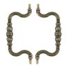 Set Pull Handles With Screws Zinc Alloy 2pcs Replacement Retro Tracery Arch Vintage Accessories Cabinet Decoration