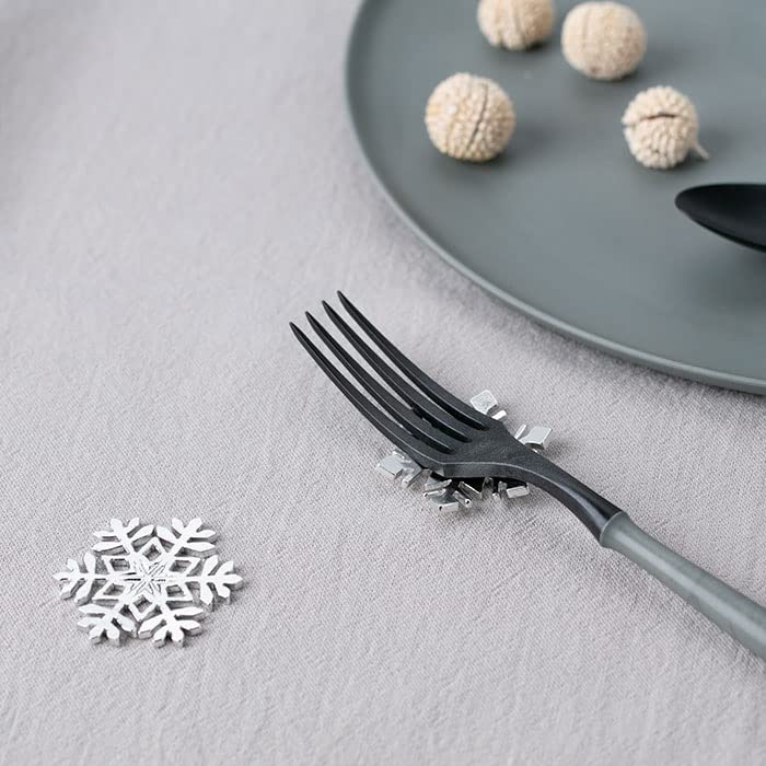 Washi-Blech Kristall Essstäbchenablage Schneeflocken-Design [Nousaku Verpackung] (5 Stücke)