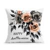 Halloween Flowers Cushion Pillowcase Printed Polyester 45X45Cm Throw Pillowcover Decorative Sofa Cushion Pillowslip Home Decor