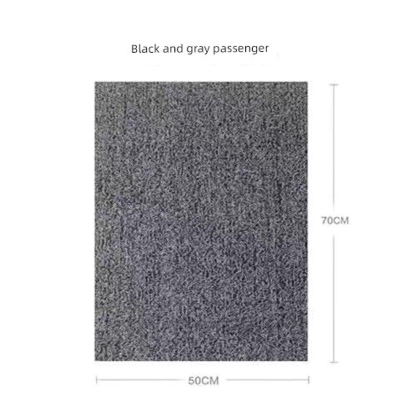 

General Car Foot Mat Wire Loop Foot Mat Easy to Clean Free Cutting Single-Piece Main Driving Floor Mat Carpet Waterproof Charcoal Gray - Passenger Side (Single Piece)