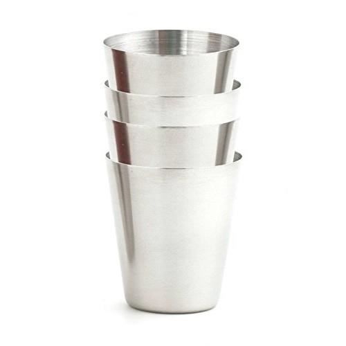 Set de 4 verres à shot avec Pochette en Cuir