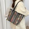 Urban Street Fashion Canvas Tote Bag Women Large Capacity For School And Commute