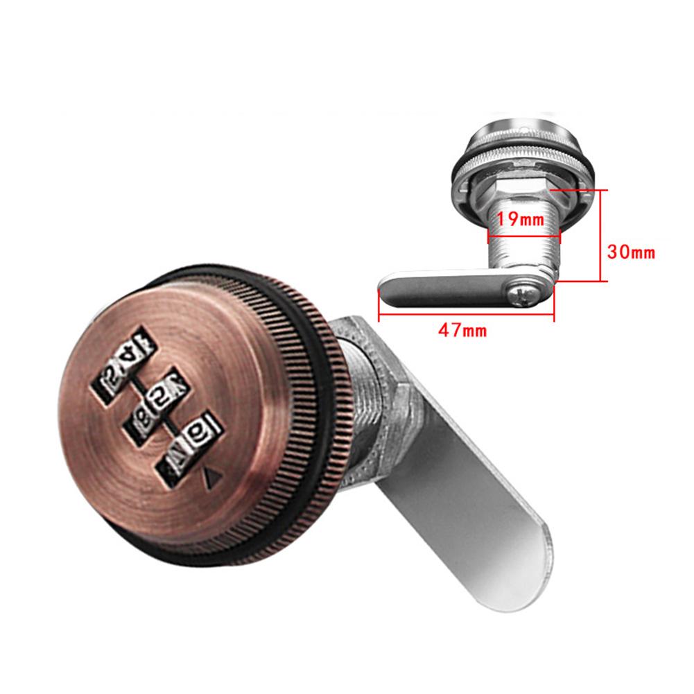 For Office For Home For School Password Lock Cabinet Lockers 3 Digital Code Box Lock Combination Lock Mail Lock