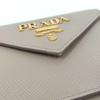 Used PRADA Tri-fold Wallet Saffiano Pink Beige 1MH021