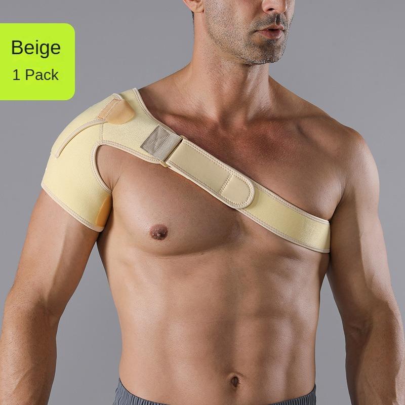 

Shoulder Support Brace with Pressure Pad for Men Women, Adjustable Shoulder Brace for Torn Rotator Cuff, Tendonitis, Dislocation average size бежевый