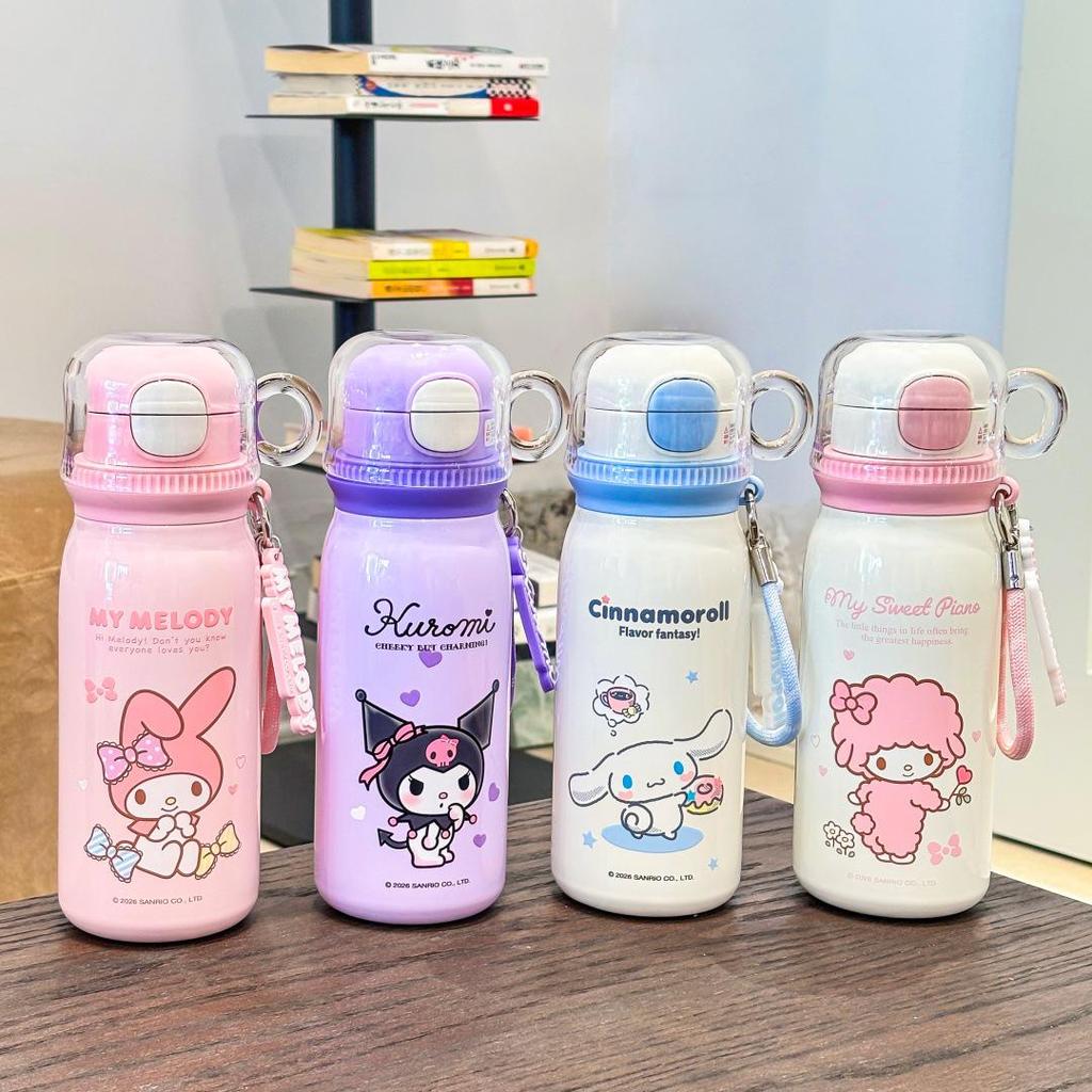 Sanrio Kids Stainless Steel Cartoon Thermos Cup - Cute, Portable, Direct Drink Design