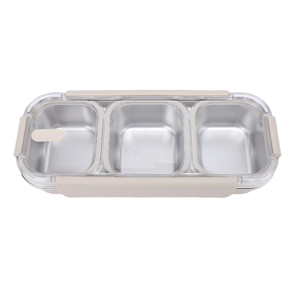 304 Stainless Steel Stainless Steel Lunch Box 25oz Metal Snack Box Travel