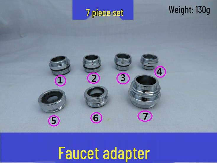 5-Piece Brass Female Faucet Aerator Adapter Set for Garden Hose Connection