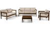 Sofa 2Os. Drewniane Meble Ogrodowe Z Poduszkami Co