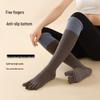 Halkfria tådelade yogasockor för damer för Pilates och träning - Långa för vår/höst
