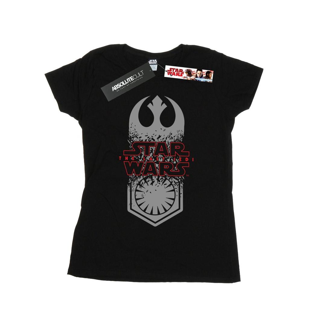 STAR WARS Womens/Ladies The Last Jedi Symbol Crash Cotton T-Shirt