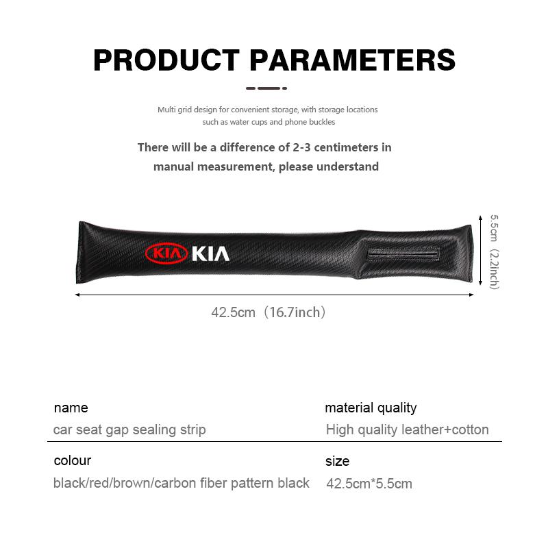 Autostoel Kierenstopper Naadvulling Anti-Lekken Stoelzijde Sleuf Strips Pads Voor KIA Ceed Sportage Rio K5 K2 Optima Cerato Venga Sedona