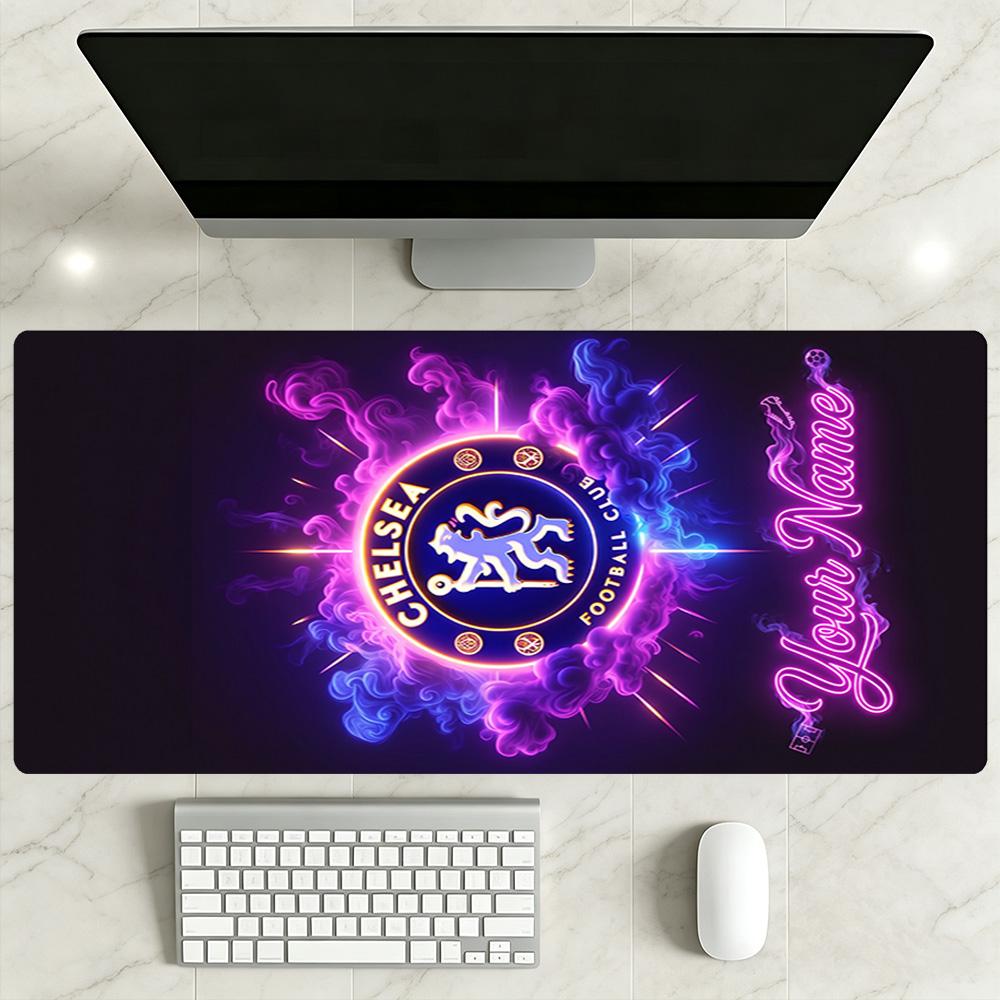 Chelsea Fc Football Player Personalized Name Mouse Pad Keyboard Mat Office Mouse Mats Non-Slip Rubber Bottom Computer Desk Office Decoration Accessory