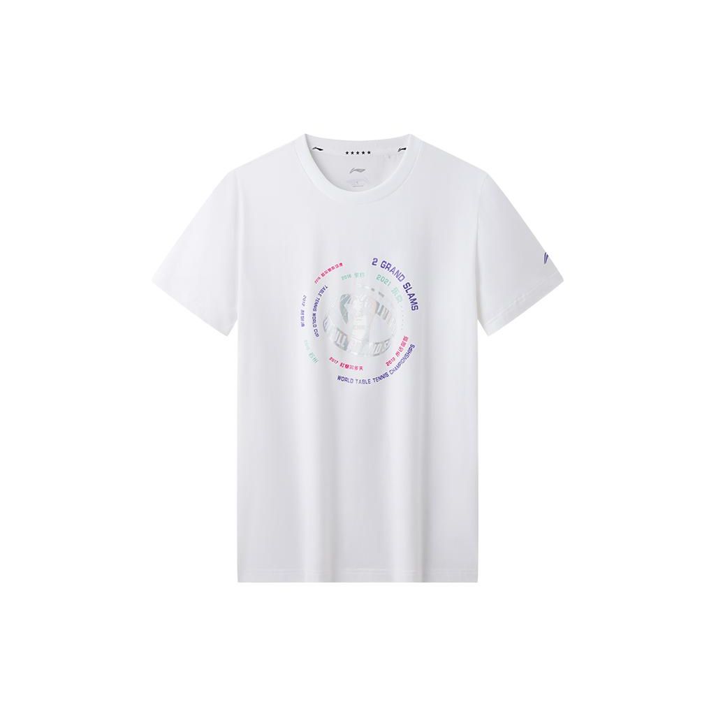 

Серия для настольного тенниса Li Ning Пуловер с круглым вырезом и коротким рукавом Футболка Унисекс Топы AHSS535-2 XL