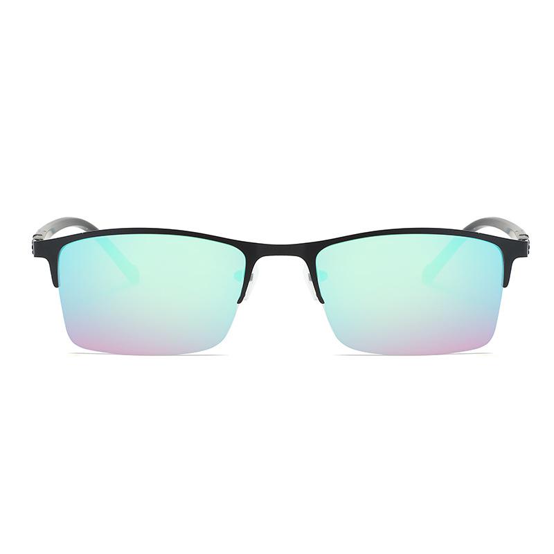 New Sunglasses Women Men Rectangle Glasses Female Eyewear Correcting Special Red Green Blind Color Weak Glasses Male Eyeglasses