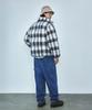 COVERNAT Wide Carpenter Double Knee Denim Pants Blue