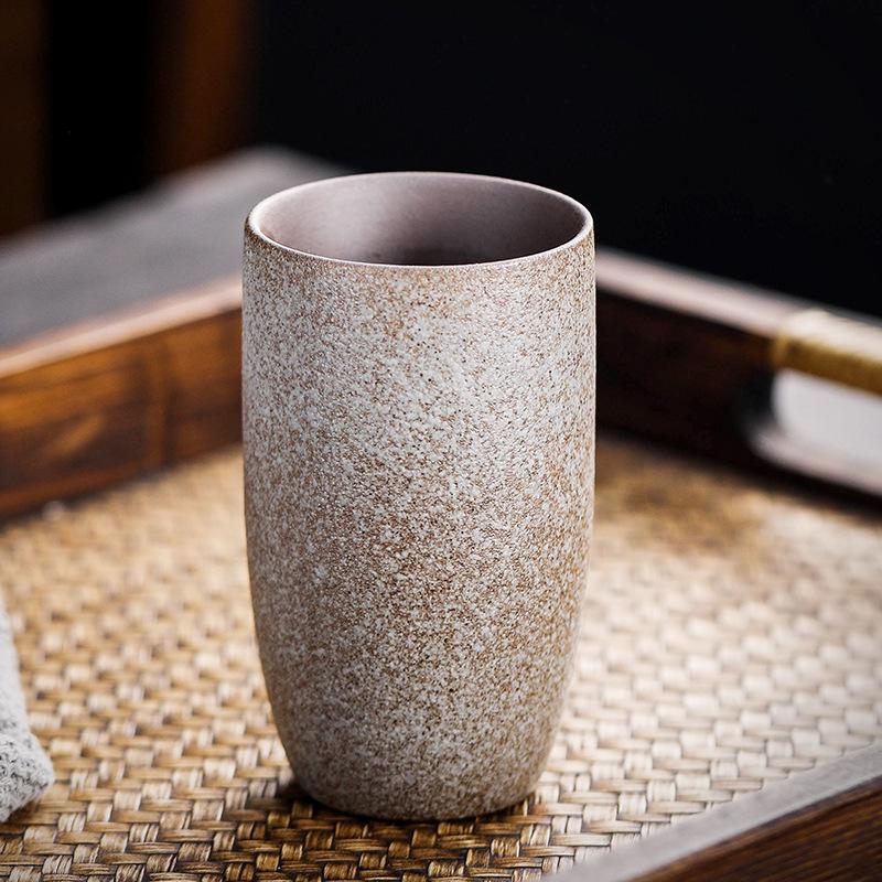 

Creative Retro Ceramic Espresso Cup | Coarse Pottery Tea & Coffee Mug | DIY Logo Gift 201-300ml