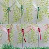 25Pcs Fake Dragonfly Garden Stake Decoration Indoor Outdoor Yard Lawn Patio Artificial Dragonfly Stake Planter Pot 3D Simulation Dragonfly Ornament