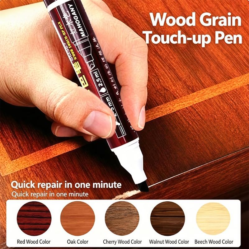 Furniture Repair Pen Wood Markers for Stains, Scratches, Wood Floors, Table and Desk, Wood Scratch Repair Restore Pen