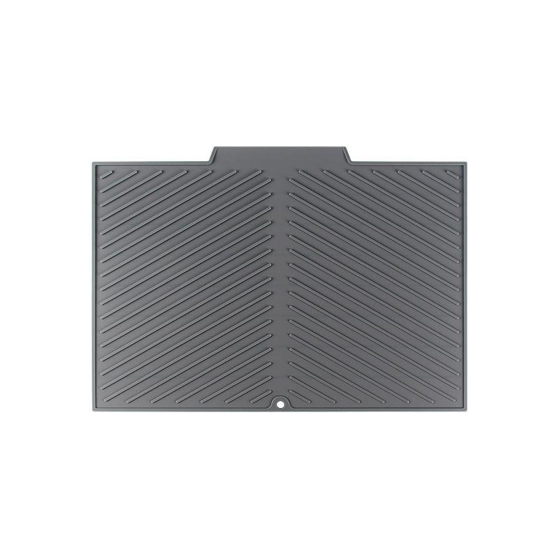 1pcs Collapsible Silicone Drain Pad Drying Mat Non-slip Kitchen Tableware Mat Heat-Resistant Coaster Multi-function Kitchen Tool