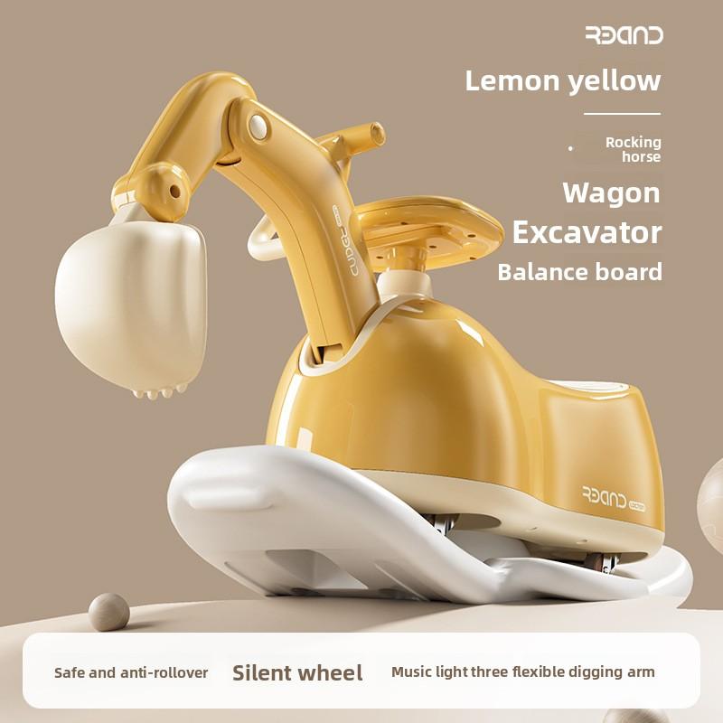 Outdoor Sports Children'S Scooter Multifunctional Scooter Upgrade Digger Model Children'S Toys 1-5 Years Old Musical Quadricycle