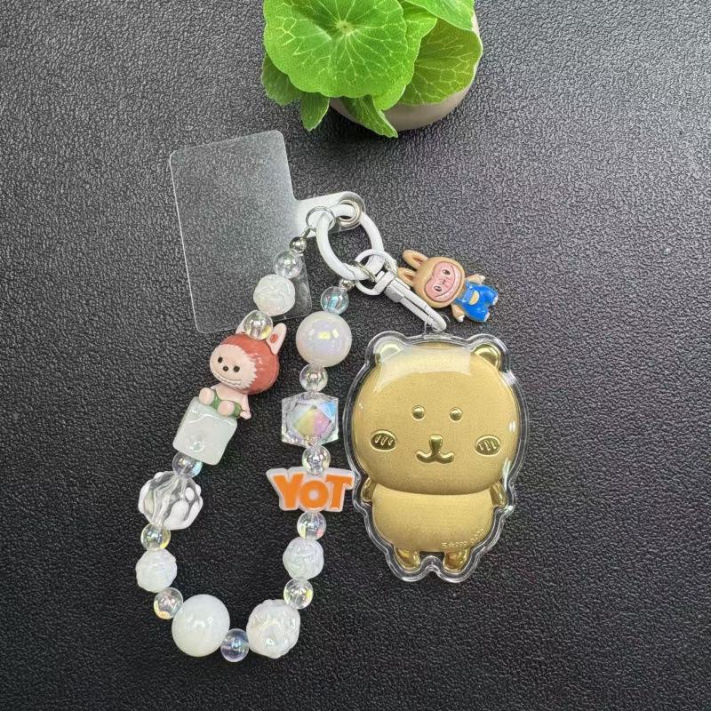Chiikawa Usagi Go-Kawaii Zlatý 999 Korálkový Klíčenka & Přívěsek na Tašku