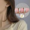 925 Silver Crystal Heart Hoop Earrings for Women Luxury Fashion Jewelry