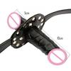 Double-Ended Mouth Gag Strapon Dildo Plug Bdsm Bondage Deep Throat Penis Harness Erotic Product Sex Toys for Couples Adult Games