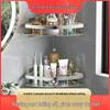 Punch-Free Aluminum Corner Bathroom Storage Rack