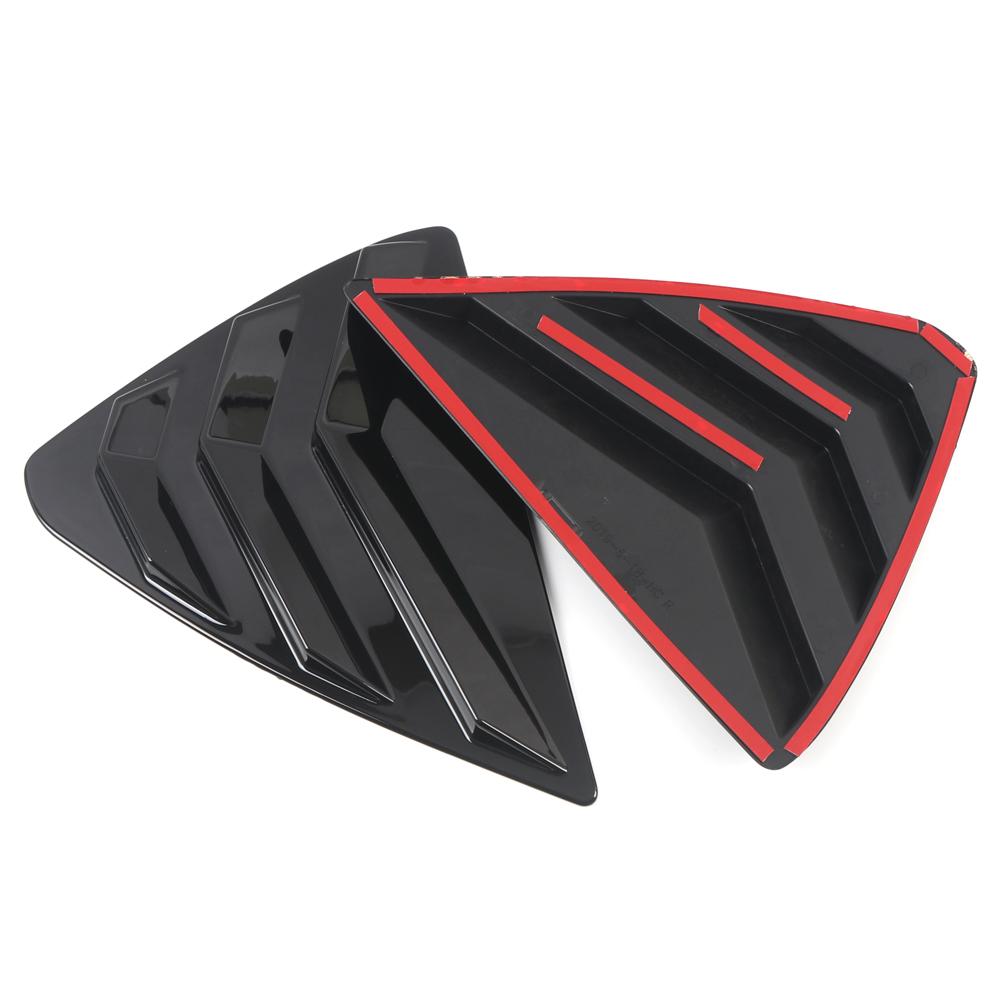 För Mazda CX-5 CX5 2017 2018 2022 2023 Glänsande svart bakruta slutare Kåpa Trim Fönster galler sidoventilation Trim