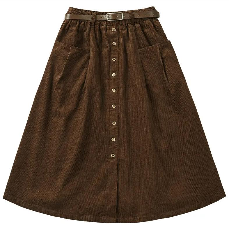 8-teiliger hoch elastischer Cordstoff 270 g für Hosen, Mäntel & Hüte - 8-Wale Baumwolle