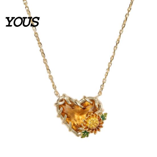Dainty Pendant Necklace Birthstone Heart Necklace, Birth Stone And Flower Jan To Personalized Jewelry Dec Floral Birthday Gift for Mom Wife