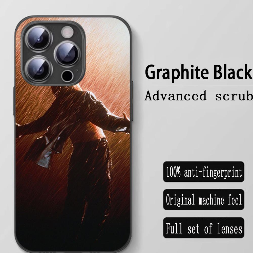 Classic ins Shawshank hot Phone Case For iPhone 16 15 14 13 12 11 X XR XS 8 Plus Mini Pro Max Soft black Shockproof Cover